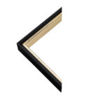 Surface framed print black chevron
