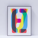 Surface framed print black